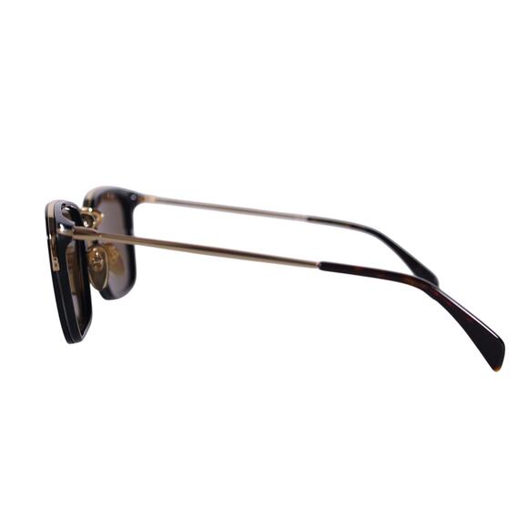 David Beckham Lightweight Square Sunglasses- Black Gold / Brown - NWT - Picture 4 of 9